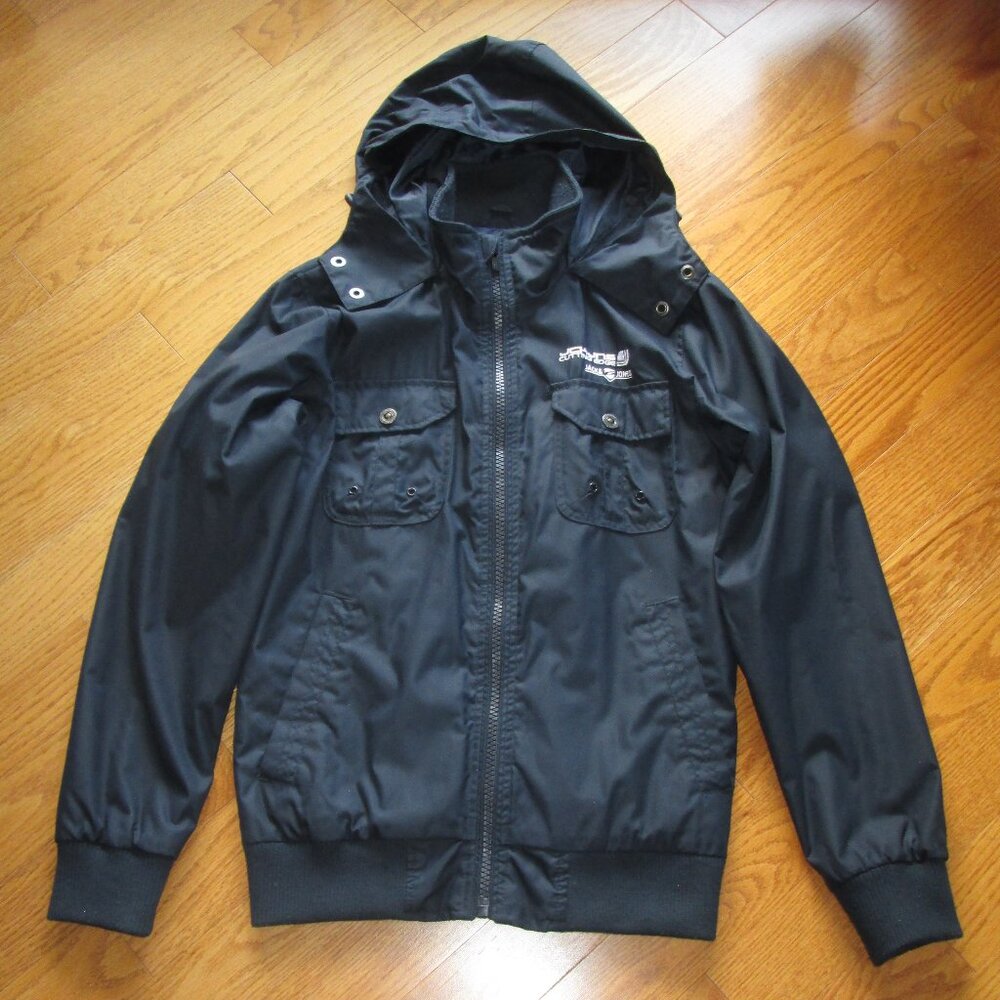 Men's Jack Jones Blue Spring Jacket with Hood Size Small
